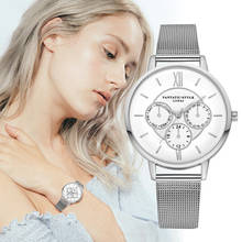 2020 New Luxury Women's Watch Silver Stainless Steel Watch Women ladies Watch Casual Dress Quartz Wristwatch Clock reloj mujer 2024 - buy cheap