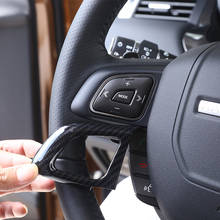 For Land rover Range Rover Evoque 2012-2019 ABS Carbon Fiber Texture Car Steering Wheel Button Frame Stickers Car Accessories 2024 - buy cheap
