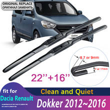 for Dacia Renault Dokker 2012~2016 Front Windscreen Windshield Wipers Blades Auto Car Wiper Blade Accessories 2013 2014 2015 2024 - buy cheap