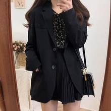New Office Lady Long Sleeve Elegant Style Solid Autumn Casual Blazer Women Single Breasted Female Coat Suit 2 Colors AE698 2024 - buy cheap