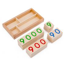 Children Wooden Number 1-9000 Cards Montessori Toys Early Math Education for Kid R7RB 2024 - buy cheap