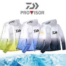 Daiwa-traje de pesca con protección solar, chaqueta Anti-UV transpirable ultrafina impermeable, suelta, para deportes al aire libre, ropa de protección solar, Verano 2024 - compra barato