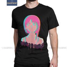 Serial Experiments Lain T-Shirt Men Cotton T Shirt Glitch Iwakura Manga Weeb Girl Sci Fi Japanese Anime Short Sleeve Tees 2024 - buy cheap