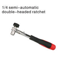 1/4 Semi-Automatic Double-Headed Ratchet Home Grip Tool Spanner Screwdriver Bit Wrench Repair Mini Hand Tools Dual Use 2024 - buy cheap