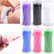 100pcs/lot Disposable Micro Applicators Brushes Cotton Swab Eyelash Brushes Individual Eyebrow Sticks Microbrushes Makeup Tool 2024 - buy cheap