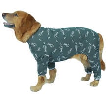 Roupa de cachorro grande, macacão, pijamas de inverno, roupas para cachorro grande, samoyed, golden retriever, labrador, roupas para cachorro, casaco 2024 - compre barato