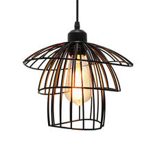 Nordic Pendant Light Industrial Vintage Loft Pendant Lamp Iron Art Cage Black Hanging Lamp for Kitchen Island Living Room Shop 2024 - buy cheap