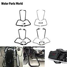 Motorcycle Saddlebag Bracket Guard Set With Support Bar For Harley Touring Road Street Glide Electra Glide Road King 97-08 14-Up 2024 - buy cheap