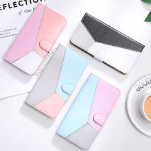 Funda de teléfono para Samsung Galaxy A6, A7, J6, J4 Plus, 2018, a la moda, con tapa de cuero, empalme, cartera magnética, fundas para tarjetas 2024 - compra barato