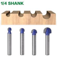 1pcs 1/4″ Shank Ball Nose End Mill Round Nose Cove CNC Milling Bit Radius Core Box Solid Carbide Router Bit Tools 2024 - buy cheap