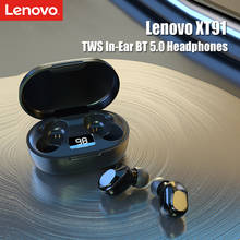 Lenovo-fone de ouvido xt91 tws, original, sem fio, bluetooth, estéreo, baixo, controle ia, headset para jogos, com microfone, redução de ruído 2024 - compre barato