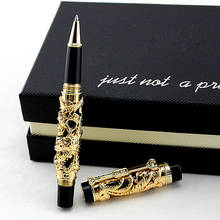 Jinhao-Bolígrafo de Dragon Rollerball con recarga de tinta lisa, pluma avanzada de regalo de escritura artesanal para negocios, graduación 2024 - compra barato