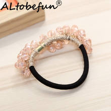 ALTOBEFUN Female Fashion Temperament Pearl Hair Accessories Women Cute Hair Ring Girl Ponytail Hair Ring TC079 2024 - buy cheap