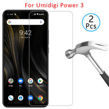 Funda para umidigi power 3, protector de pantalla de vidrio templado para umi digi power3, bolsa protectora para teléfono, accesorios de armadura 2024 - compra barato