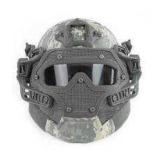 Completo coberto capacete tático multi-função airsoft paintball pj capacete militar esportes caso de proteção para wargame motocicleta 2024 - compre barato