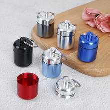 Random Color Mini Waterproof Aluminum Alloy Pill Box Case Bottle Cache Drug Holder Container Keychain Medicine Box Health Care 2024 - buy cheap