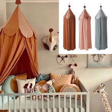Rede mosquiteira para bebês, pendurada, tenda, cobertura, decoração, quarto de criança, princesa 2024 - compre barato