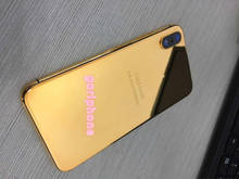 2020 Perfect Quality 24k Mirror Gold Chassis for phone X xs xs max real gold style Battery Door Housing Middle Frame 2024 - buy cheap