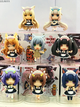 Japan Anime NEKOPARA Chocolat Vanilla Azuki Coconut Maple Cinnamon Q Version 1/6 PVC Action Figure Model Toys Doll Brinquedos 2024 - buy cheap