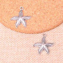 92pcs starfish Charms Zinc alloy Pendant For necklace,earring bracelet jewelry DIY handmade 25*23mm 2024 - buy cheap