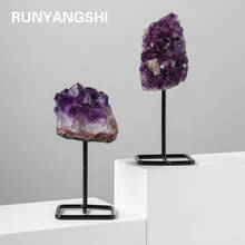 1PC Natural Amethyst Crystal Quartz Healing Stone Crystal cluster Specimen Feng Shui Home Decoration Crafts Decoration Ornament 2024 - buy cheap