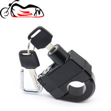 For XL 883 1200 1pc Motorcycle Universal 25mm Handlebars Helmet Lock Key Padlock Accessories Parts 2024 - buy cheap