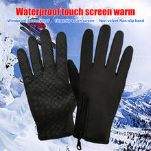 Motorcycle Rider Gloves Winter Warm Windproof Touch Screen Windproof Waterproof Driving Nylon Fabric Gloves for Men Women 2024 - buy cheap