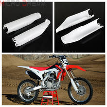 White Supermoto Enduro Fork Guard Plastic Front Fork Cover for Honda CRF CR 125 250 450 R X RX CRF250 CRF450 CR125 1993 - 2018 2024 - buy cheap