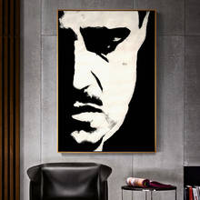 Classic Movie Godfather Black and White Mafia Film Canvas Painting Posters and Prints Wall Art Pictures for Room Home Decor 2024 - buy cheap