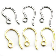 Not Allergic 20pcs 12x22mm 316L Stainless Steel Earring Hook Ear Wire Hook Findings For DIY Jewelry Making Earring Accessories 2024 - buy cheap