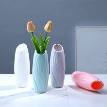 Estilo nórdico simples vaso de plástico casa moderna arranjo flor vaso criativo sala estar decoração para casa 2024 - compre barato