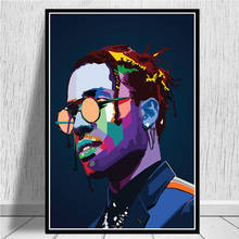 Póster impreso Tyler Creator A $ AP Nipsey Hussle Post Malone, máscara de esquí, pintura en lienzo, imágenes artísticas de pared para decoración del hogar y sala de estar 2024 - compra barato