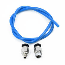 Tube PC4-M6 PC4-M10 Straight Pneumatic Connector For Ender 3 Upgraded PTFE 4mm Tube With PC4-M6 & PC4-M10 Pneumatic Connector