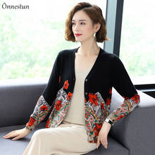Plus Size Sweater Women New Autumn High Quality Print Woman Sweaters Cardigan Knitwear Single-breasted Cardigans 2024 - buy cheap