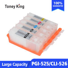 Toney King-cartucho de tinta recargable para impresora Canon, recambio de tinta compatible con modelo PGI 525, BLI 526, PIXMA IP4850, IP4950, IX6550, MG5150, MG5250 2023 - compra barato