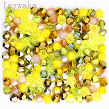 Isywaka U Choice 100pcs 4mm Bicone Austria Crystal Beads charm Glass Beads Loose Spacer Bead for DIY Jewelry Making 2024 - buy cheap