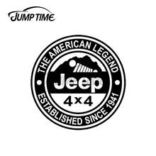 JumpTime 13x13 см для логотип Jeep 4x4 ван наклейки с персонажами из мультфильмов Windows кондиционер автомобильные наклейки индивидуальные Виниловая пленка для оклеивания автомобилей, Обёрточная бумага 2024 - купить недорого