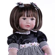 NPK BONECA grande criança renascer menina renascer baby dolls silicone vinil limbs 24 "adoras 60 centímetros princesa boneca de presente 2024 - compre barato