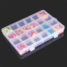 Caja Organizadora de plástico transparente para guardar joyas, cuentas, pastillas y tornillos, 24 rejillas 2024 - compra barato