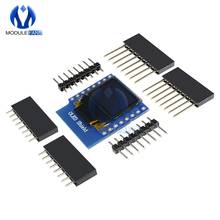 OLED-экран SSD1306 для WeMos D1 Mini IIC I2C IOT, 0,66 дюйма, 64X48 для совместимого модуля Arduino, 3,3 В, WeMos D1 Mini 2024 - купить недорого