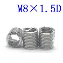 50Pcs M8*1.5D Stainless Steel Coiled Wire Helical Screw Thread Inserts M8 Screw Bushing self tapping thread repair tool 2024 - buy cheap