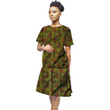 Fashion women African clothes dashiki print dresses Ankara outfit knee-length wedding/party dresses support drop shipping 2024 - buy cheap