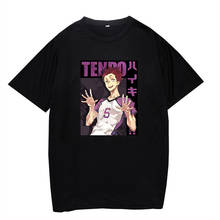 Haikyuu anime verão t camisa dos homens roupas novidade em torno do pescoço verão unisex camisas das mulheres respirável confortável camisetas topos 2024 - compre barato