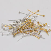 200pcs/lot Length 15 18 20 22 25 30 mm Metal Ball Head Pins Gold Silver Antique Bronze Head Pins For Diy Jewelry Making Findings 2024 - buy cheap