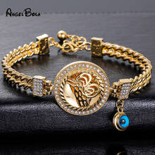 Trendy Charm Luxury Jewelry Turkish Coin Bracelet Islamic Muslim Fashion Middle East Gold Women's Bracelet Wedding Holiday Gift 2024 - buy cheap