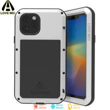 Funda de aluminio con armadura de Metal para iPhone, carcasa robusta de cuerpo completo a prueba de golpes para iPhone 11 Pro Max, 2019 2024 - compra barato