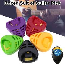 10Pcs/Set Color Random Guitar Picks Box Durable Guitar Material Electric Box Acoustic Plastic Case Parts Picks Holder Guitar 2024 - buy cheap
