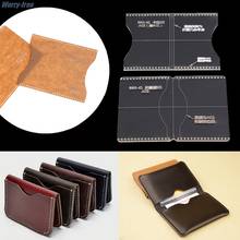 High Quality Acrylic Clear Template Handcrafting Set DIY Craft For Leather Wallet Bag Pattern 2024 - buy cheap