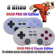 Gamepad 8bitdo sn30 pro, g classic/sn, sem fio, suporte controle bluetooth, pc/android/macos/nintendo switch, dropsh 2024 - compre barato