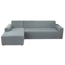 Lychee-fundas de sofá de Color sólido, cubierta de sofá elástica todo incluido para sala de estar, 1/2/3/4 asientos, tamaño 90x140cm 2024 - compra barato